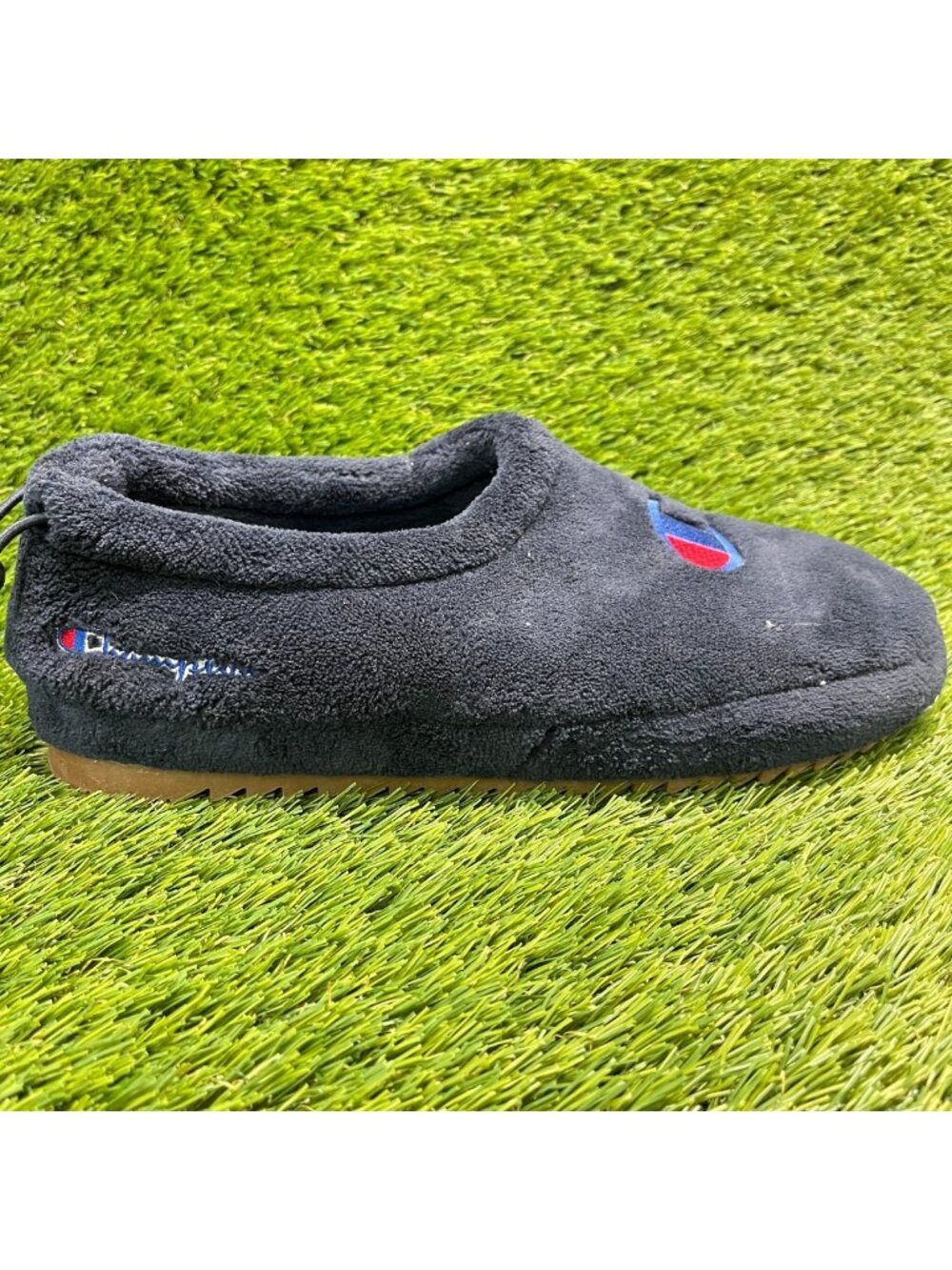 Champion University Cinch Mens Size 10 Blue Gum Casual Comfort Slip On Slippers